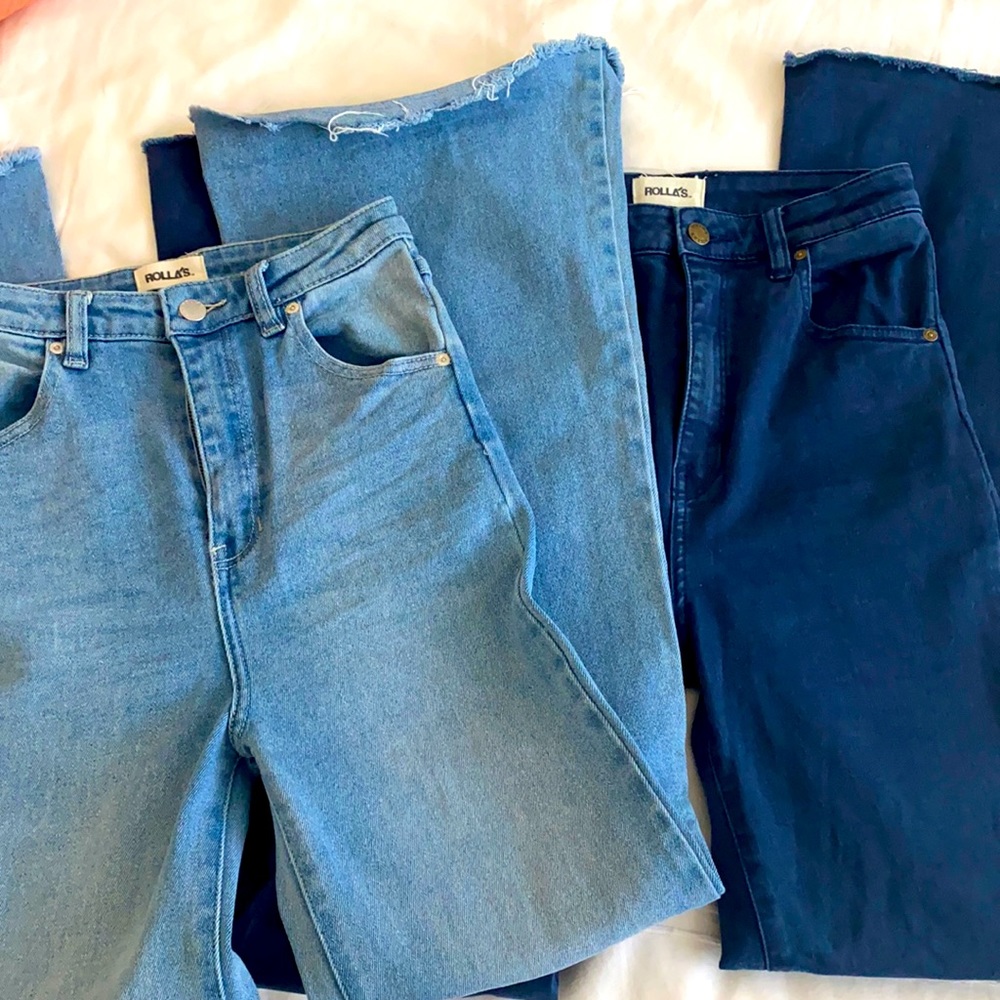 Rollas East Coast Flares- dark wash